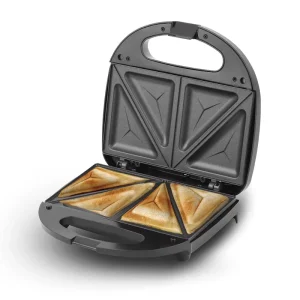 Mini Electric 2 Slice Breakfast Toaster Sandwich Maker Double Side Heat for Kitchen Household Use