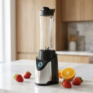 Mini Electric Hand Blender with Stainless Steel Blade Leak Proof for Household Use