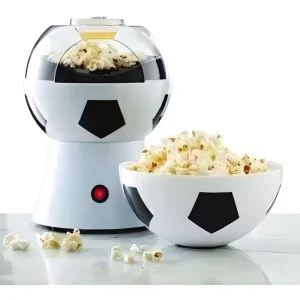 Mini Electric Hot Air Football Popcorn Maker Machine BPA-Free Automatic for Household and Outdoor Use