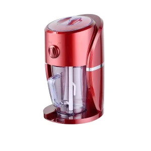 Mini Electric Ice Crusher Ice Cube Shaver Snow Cone Maker for Home Use Plastic