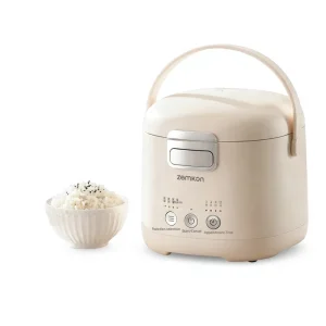 Mini Electric Rice Cooker 1 2 Person Capacity Below 3L Push button Control with Cake Timing and Low Sugar Cooking Functions