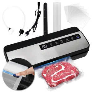 Mini Electric Vacuum Food Sealer Machine Household Vacuum Sealer With Built in Cutter