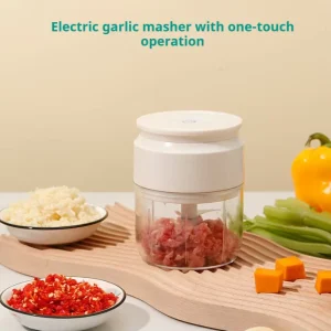 Mini Electric Vegetable Cutter Chopper Garlic Masher Crusher USB Rechargeable Ginger Meat Grinder Food Processor Kitchen Gadget