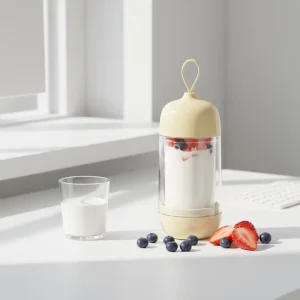 Mini Electric Yogurt Maker USB Powered Portable Automatic DIY Yogurt Household Use Plastic Material 270mL Capacity