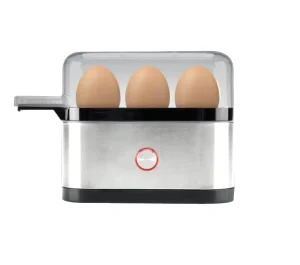 Mini Electrical 350W Egg Cooker Machine Stainless Steel Breakfast Food Heating 3 Eggs Capacity Egg Boiler for Home