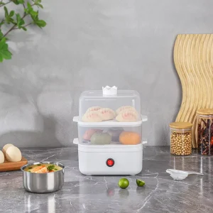 Mini Food Steamer Cooker Electric Egg Cooker for 1-12 Eggs for Home
