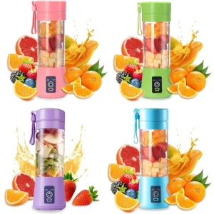 Mini Fresh Mixeur Fruit Mixer Bottle Mini USB 6 Blades Smoothie Fruit Portable Blenders Portable Fruit Blender Juice Cup