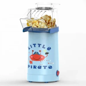 Mini Home Popcorn Machine Hot Air Snack Maker Electric Powered Plastic for Household Use