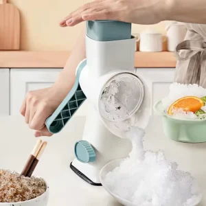 Mini Household Ice Shaver Portable Ice Crusher for Snow Cone & Slush