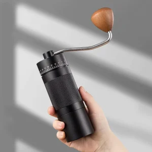 Mini Manual Coffee Beans Grinder Stainless Steel Core Coarse Fine Adjustable Settings Hand Crank External Adjustment 35g