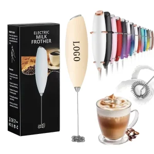 Mini Milk Frother Matcha Stirrer Stainless Steel Coffee Frother Kitchen Handheld Electric Milk Frother
