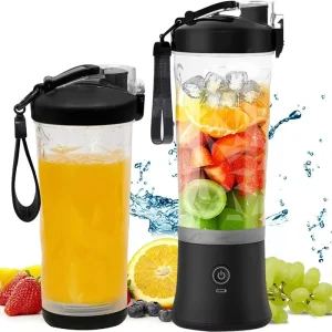 Mini Modern Portable Juicer Cup Blender 600ml Capacity Fully Waterproof Quiet Motor High Efficiency Five Blades Daily Use Go