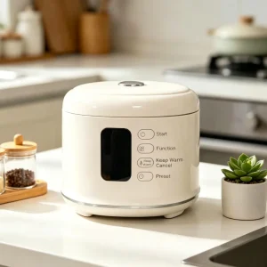 Mini Multifunction 7 Cooking Modes 1.6L Mini Rice Cooker Electric with Stainless Inner Pot for Camping Home Office Kitchen