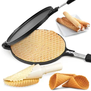 Mini Non-Stick Induction Pan Waffle Pancake Maker Dual-use Frying Pan for Home and Commercial Use