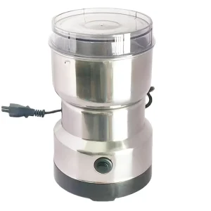 Mini Portable Automatic Electric Stainless Steel Multifunctional Coffee and Spice Grinder with 240g Capacity for Household Use