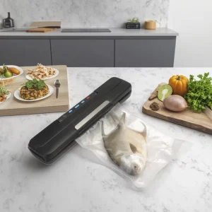 Mini Portable Automatic Food Vacuum Sealer Machine with 65kPa Strong Suction Household Sealer