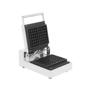 Mini Portable Egg Waffle Maker Commercial Electric 1300W Stainless Steel Knob Control High Productivity Flour Snacks Machine
