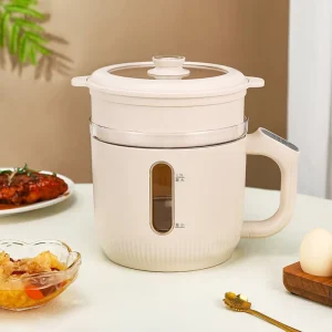 Mini Portable Multi-functional 800W Non-Stick Coating 1.2L Customizable Color/Logo Electric Cooker