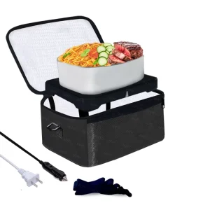 Mini Portable Oven Food Heater 12v 24v 110v 220v Food Warmer Portable Mini Personal Microwave Heated Lunch Box Warmer