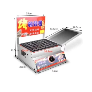 Mini Quail Egg Roasting Frying Pan Machine Gas Takoyaki Machine Egg Fryer Pan