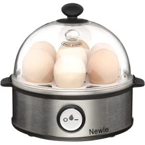 Mini Rapid Egg Boiler and Poacher Electric Auto Shut Off Eco Friendly Noise Free 7 Eggs Capacity BPA Free