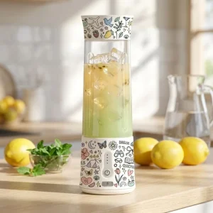 Mini USB Portable Blender Juicer Cup 500ml Household Car Hotel Use Rechargeable Type C Fruit Mixer