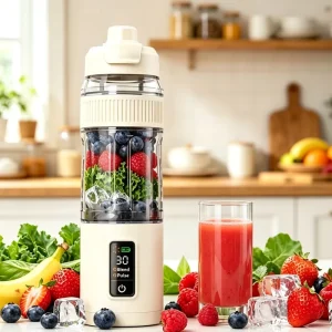 Mini USB Rechargeable Electric Handheld Ice Crusher Blender Cordless Portable for Car Use Juice and Vegetable Processor