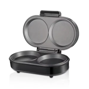 Mini Waffle Maker Electric Burger Press with Steel Plate for Sandwich Bread Egg Frying Hamburger Car Application