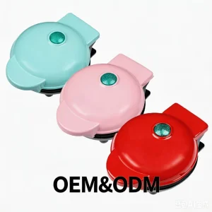 Mini Waffle Maker Machine Household Non Stick Waffle Maker Compact Electric Waffle Pancake Maker for Home Breakfast Kids