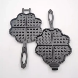 Mini Waffle Maker Pan Waffle Nonstick Coating Waffle Baking Mold Plate Stovetop Skillet for Belgian Sandwich Toaster