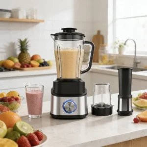 Mixeur 4 in 1 High Speed Electric Food Processor Smoothie Fruit Coffee Food Blenders Juicer Multifunctional Blender