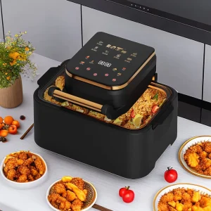 Modern 12L Square Shape Air Fryer Oven Digital Control Electric Plastic for Home Hotel Commercial Use Baking Grilling