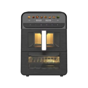 Modern 13L Dual Zone Air Fryer Oven Multi-Function 2 in 1 Digital Touchscreen Pizza Maker with Window for Fry Grill Roast Bake