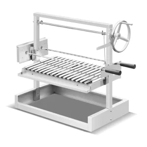 Modern 201 304 Stainless Steel Rotary Wood Charcoal BBQ Grill Adjustable Outdoor Grill Rotator