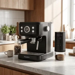 Modern Coffee Maker Combo Set 04E Electric Semi Automatic Espresso Machine Brew System Hot Water Milk Frother Household Hotel