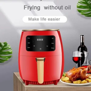 Modern Digital Control Electric Air Fryer Oven 6L Capacity Overheat Protection Multi functional Electric Fryer for Household Use