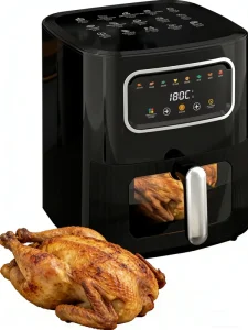 Modern Digital Touch Screen 10L Electric Air Fryer Oven Rotisserie Large Capacity for Home and RV Kitchen Use