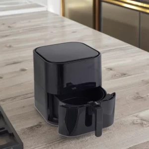 Modern Double Pan Plastic Air Fryer 6L Basket 7.5L Pot Black Digital Control Visible Window Fast Cooking Household Electric