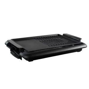 Modern Electric Griddle with Cast Iron Grill Pan Portable Barbecue Grill with Temperature Control Nonstick Coating Household