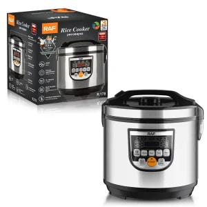 Modern English language Smart 5L Multi functional Rice Cooker with Large Capacity for Kitchen Use