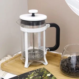 Modern French Press Pot Made Stainless Steel Home Use Rose Gold Hand-Brewed Coffee Tea Extraction Eco-friendly
