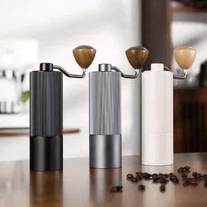 Modern Minimalist Portable Aluminum Manual Steel-core Grinder Adjustable Coffee Bean Grinder Coffee Maker