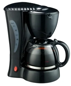 Modern Programmable Semi Automatic Drip Coffee Maker 4 Cup Plastic Electric Self Cleaning for Household Commercial Use