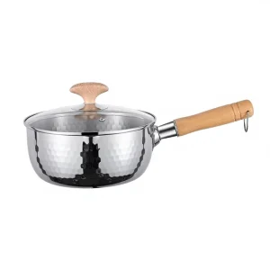 Modern Stainless Steel Sauce Pan Non Coated Multi Function Milk and Noodles Pot Gas Induction Cooker Compatible