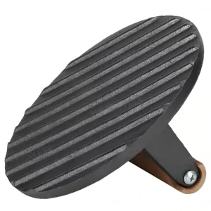 Modern Style Cast Iron Meat Press Eco Vegetable Oil Wood Handle Heavy Duty Steak Burger Grill Oven Safe Gas Induction