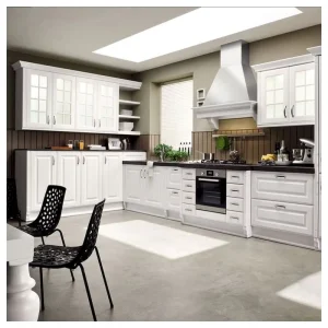 Modern Style Pull Out Cupboards Red Oak Kitchen Cabinets Glass Door Elegant Home Kitchen Cabinet