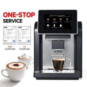 Mosener Professional Commercial Automatic Espresso Cappuccino Maker Electric Coffee Machine 19 Bars Household Spanish