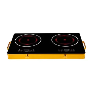 Multi Desk Drop in Hot Plate IH 2 Burner Electrical Ceramic Hob Smart BBQ Electric Infrared Double Induction Cooker