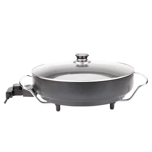 Multi Function 1500 Watt Non Stick Hot Plate Electric Pizzza Makers Pan for Cooking