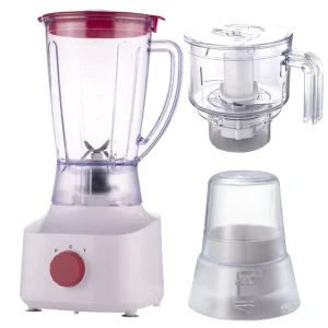 Multi Function 350W Food Processor 3 in 1 Fruits Blender with Stainless Steel 4/6 Blade